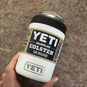 YETI Rambler Colster in Black and White